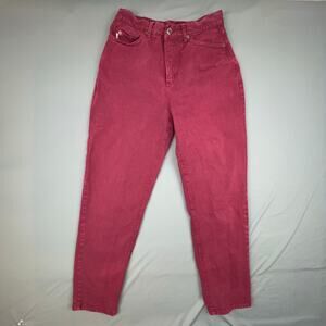 City Jeans High Rise Mom Jeans | Size 12 Red Tapered | Made in USA
